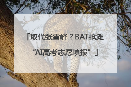 取代张雪峰？BAT抢滩“AI高考志愿填报”
